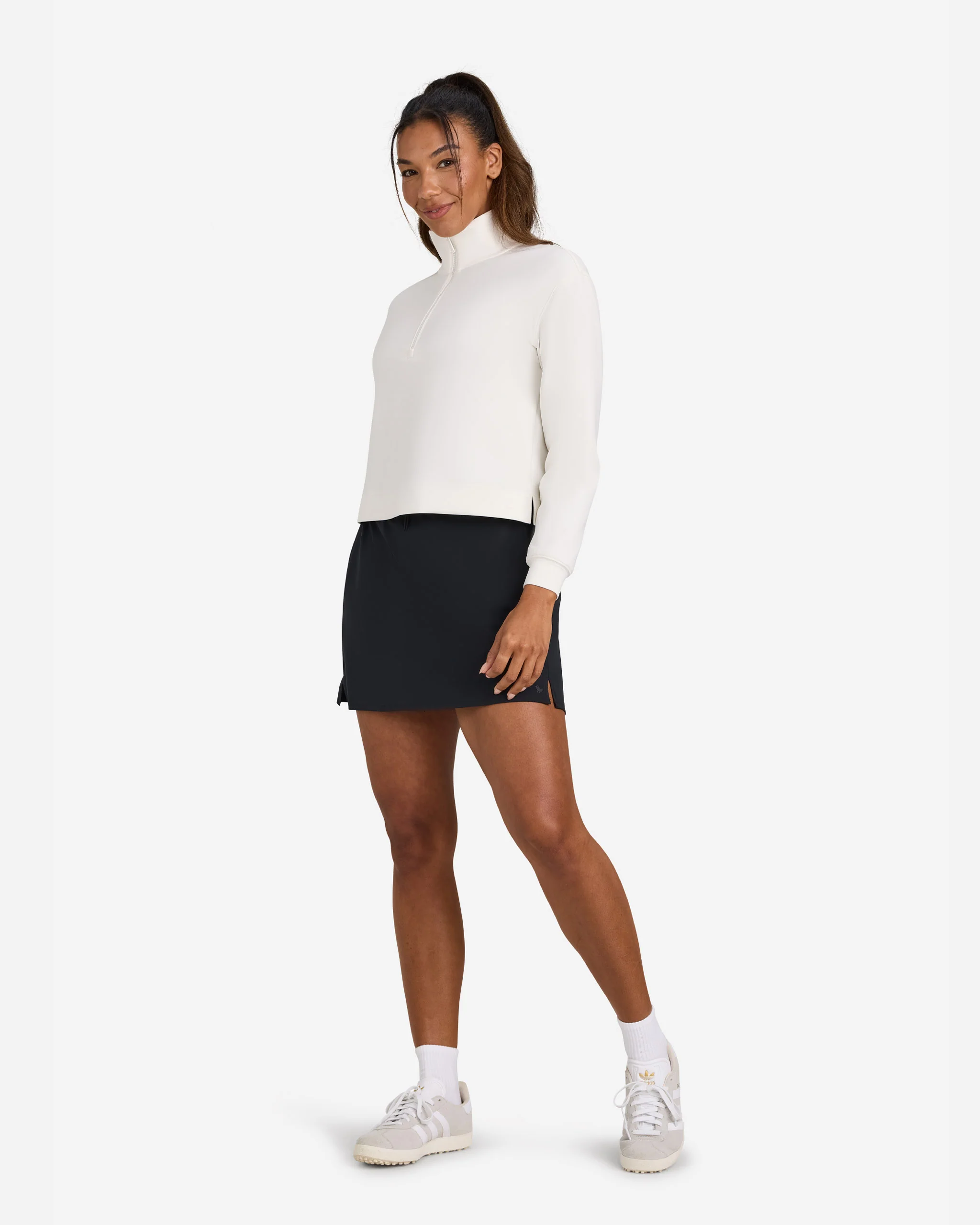 At Ease Quarterzip - Cloud Dancer - Image 4