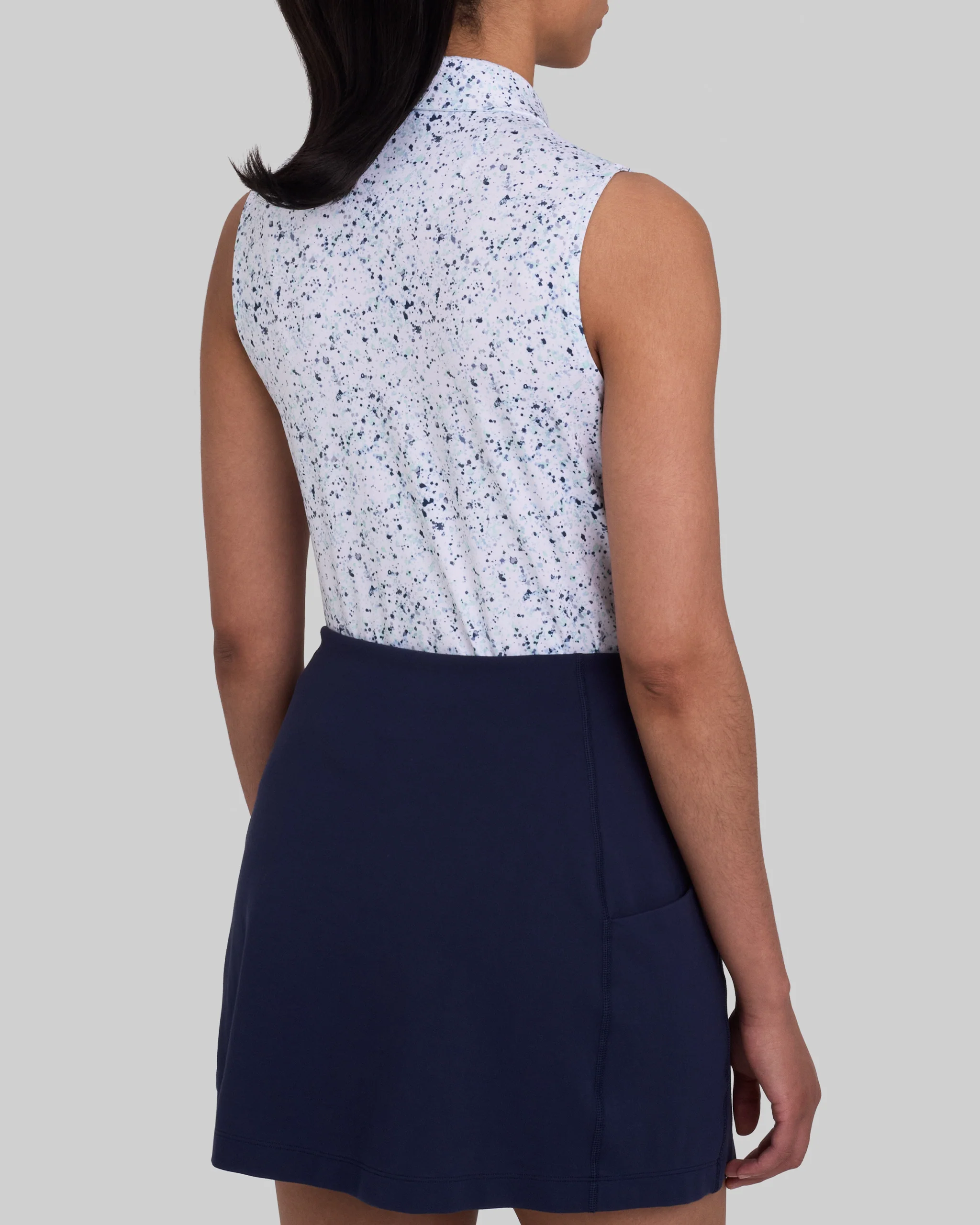 Paint Splatter 3 - Navy Sleeveless - Image 4