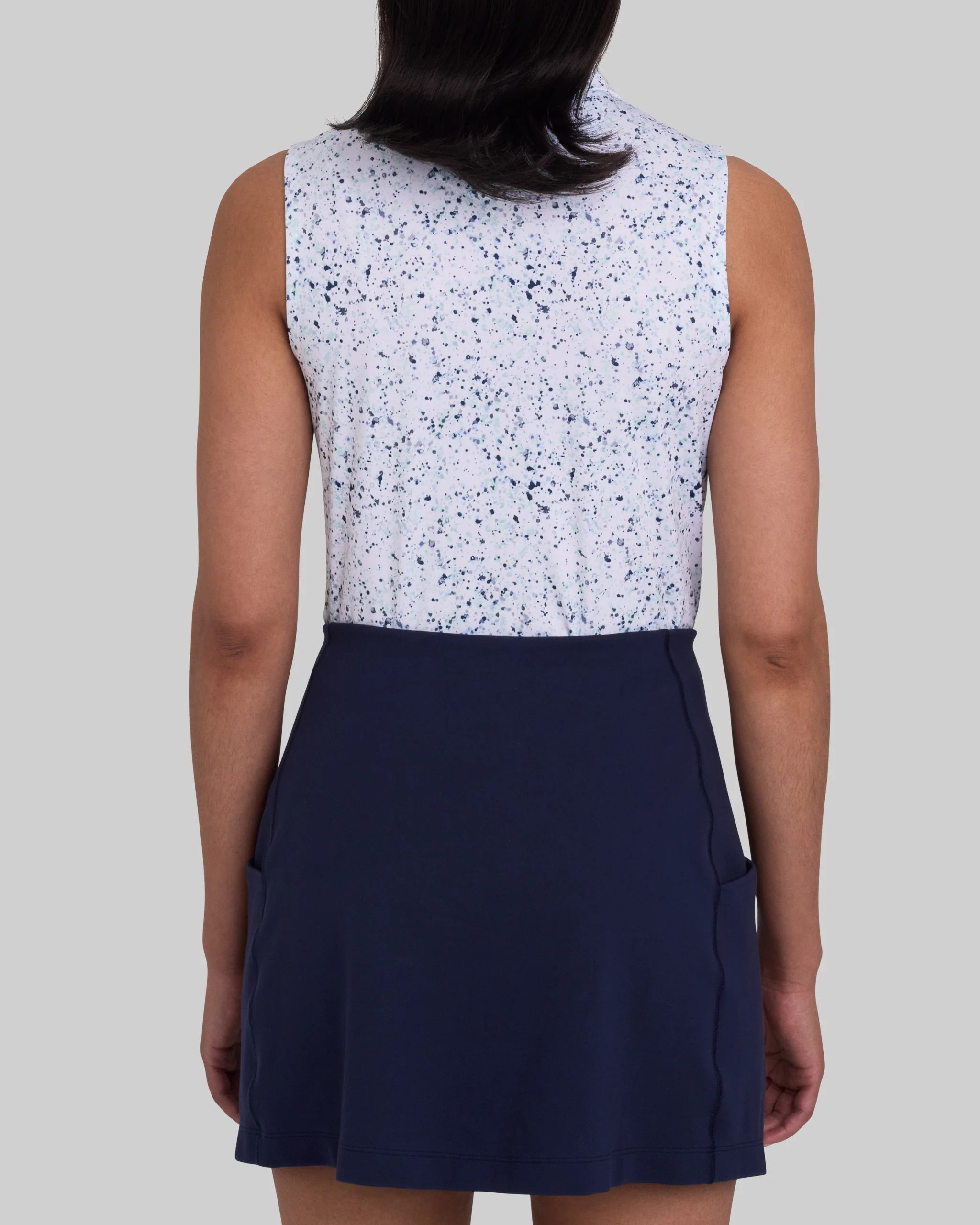 Paint Splatter 3 - Navy Sleeveless - Image 5