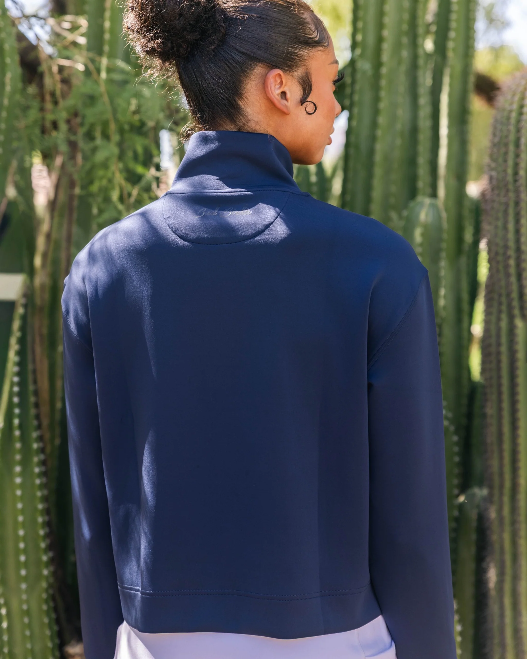 University of Arizona - At Ease Quarterzip - Dark Navy - Image 3