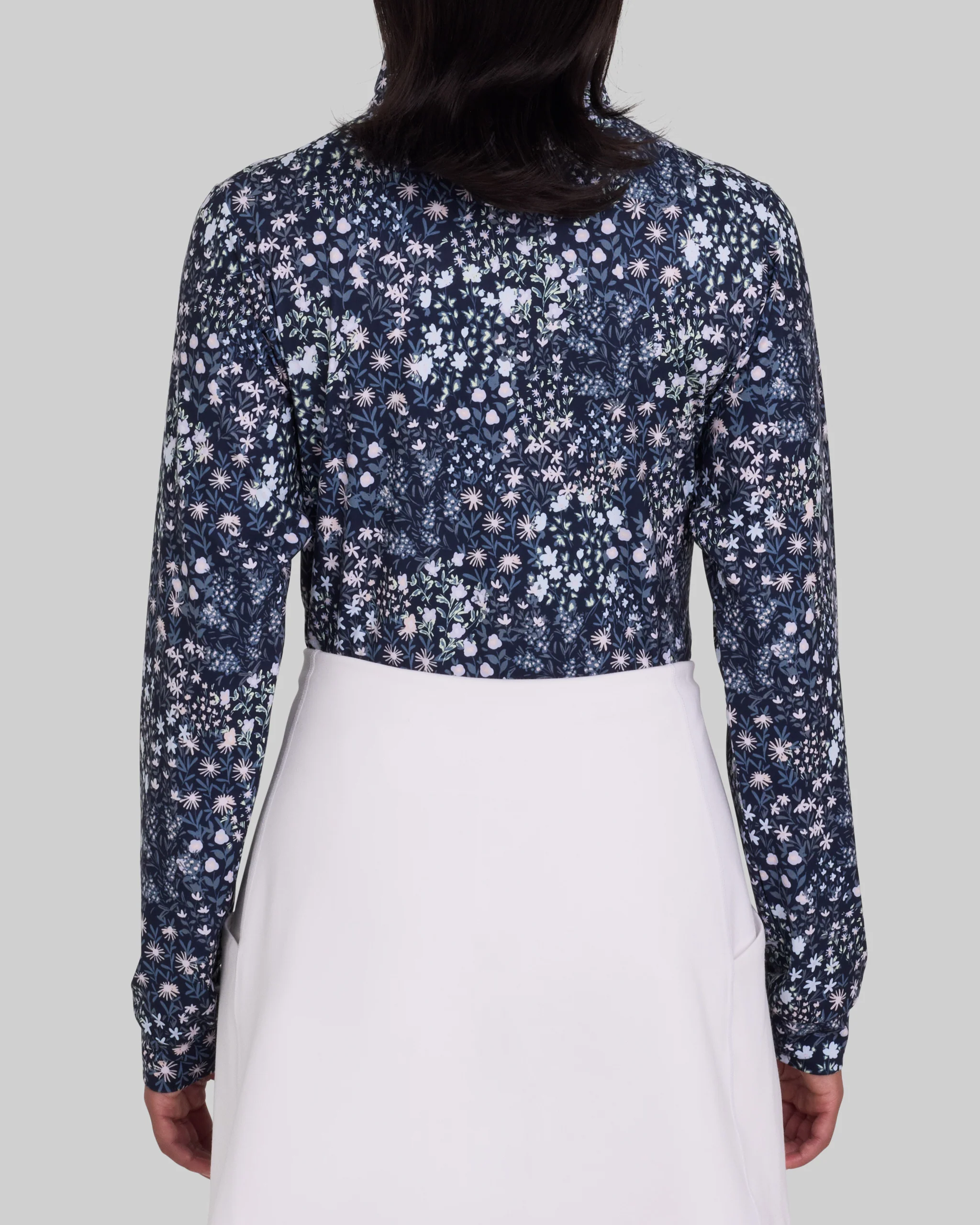 Velocity Quarterzip - Super Duper Bloom - Dark Navy - Image 5